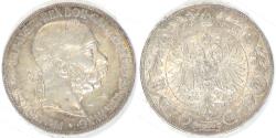 World Coins - AUSTRIA - Empire, Franz Joseph I, 1900, 5 Corona, AU Great Color