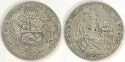 World Coins - PERU - Republic, 1925 Sol, Choice Very Fine