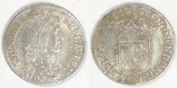World Coins - FRANCE - Kingdom, Louis XIV, 1662 A, 1/12 Écu (10 Sols), Almost Uncirculated