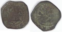 World Coins - SPAIN, Philip II, (1580-87) IM, 2 Maravedis, about Fine
