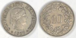 World Coins - SWITZERLAND, 1927 B, 10 Rappen, Chocie Extra Fine
