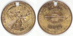 Us Coins - American Smelting and Refining Company, New York, New York, Golden Anniversary Token / Key Tag, Choice AU