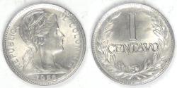 World Coins - COLOMBIA - Republic, 1956, Centavo, Choice BU