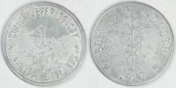 World Coins - PHILIPPINES - Culion Island Leper Colony, 1920 Peso (Type I), about Extra Fine