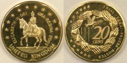World Coins - GREAT BRITAIN, 2003, 20 Euro Cents, Gem Proof Deep Cameo
