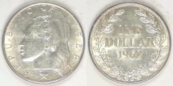 World Coins - LIBERIA - Republic, 1962 Dollar, Choice AU