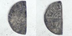 World Coins - ENGLAND, Henry III (1216-72), 1247-72 AR Penny cut in half, Choice VF