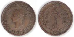 World Coins - CEYLON - British Colony, Victoria, 1870 Cent, Extra Fine