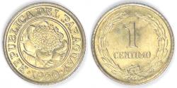 World Coins - PARAGUAY - Republic, 1950 HF, Céntimo, BU