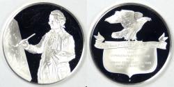 Us Coins - ND (1975) Benjamin West Silver Medal, Gem Proof DCAM