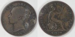 World Coins - GREAT BRITAIN, Victoria, 1844, Penny, Fine details