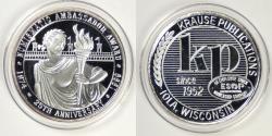 Us Coins - 1999 Numismatic Ambassador Award 25th Anniversary Medal, Gem Proof Deep Cameo