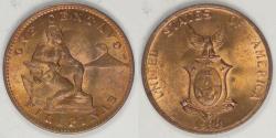 World Coins - PHILIPPINES - Commonwealth, 1944 S, Centavo, BU RB