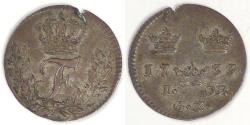 World Coins - SWEDEN, Frederik I, 1733 GZ Öre Silfwermynt, Choice EF