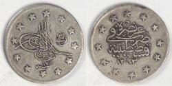 World Coins - TURKEY - Ottoman Empire, Abdul Hamid II, AH1293/19 (1894), 2 Kurus, Very Fine