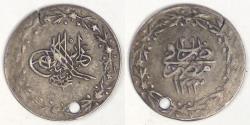 World Coins - EGYPT - Ottoman Empire, Mahmud II, AH1223/29 (1853), Qirsh, Very Fine details