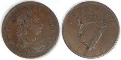 World Coins - IRELAND - United Kingdom, George III, 1820 Penny Token, Very Fine