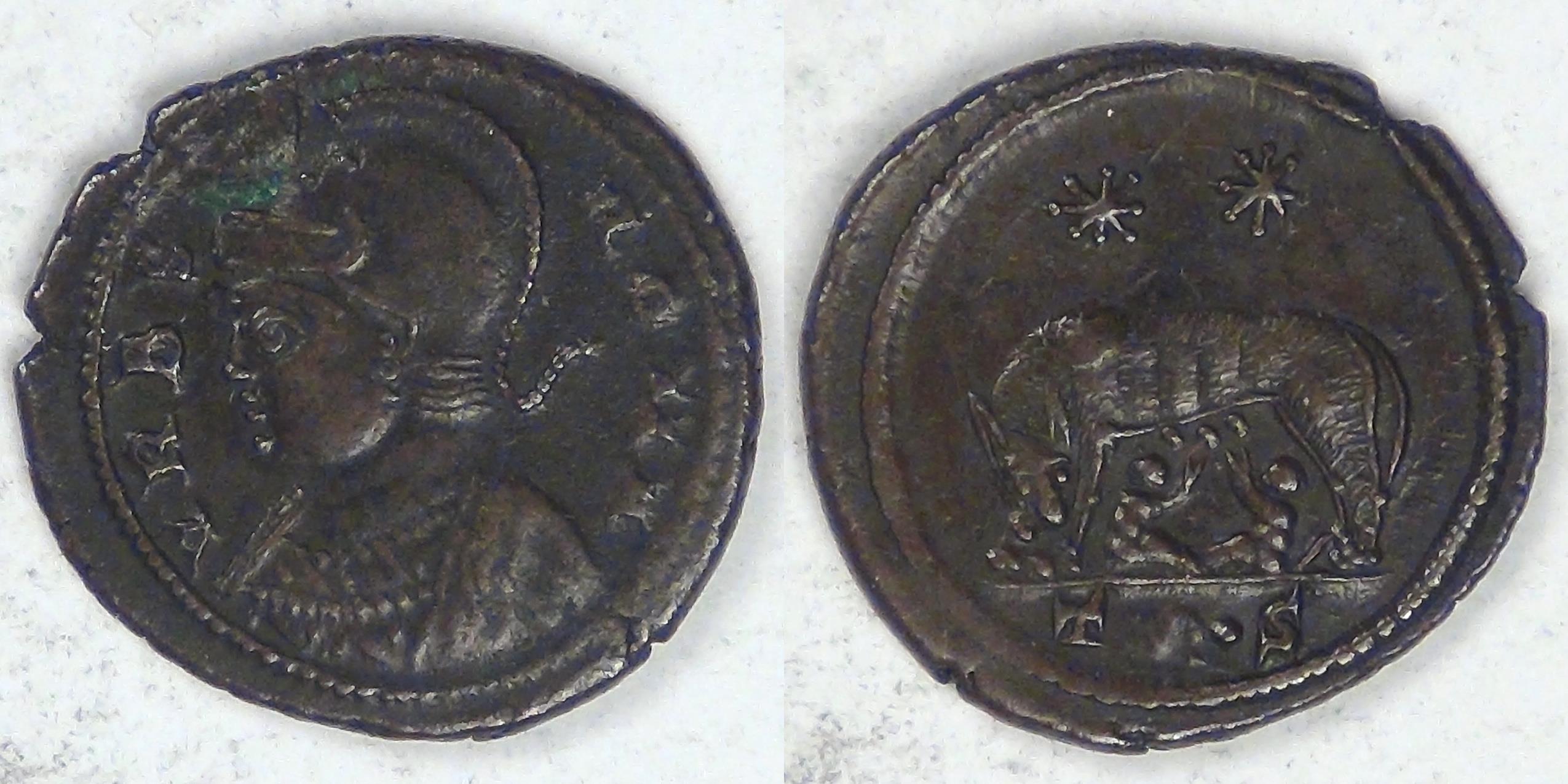 306年 西ローマ帝国 コンスタンティヌス1世 大型銅貨LRG FOLLIS コンスタンティウスⅠ世クロルス銅貨 – 銀座アンティーク・アイ