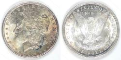 Us Coins - 1889 Morgan Dollar, MS-64 color!