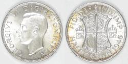 World Coins - GREAT BRITAIN, George VI, 1946, 1/2 Crown, Choice BU