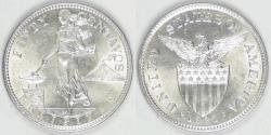 World Coins - PHILIPPINES - U.S. Territory, 1921 (m), 50 Centavos, Brilliant Uncirculated