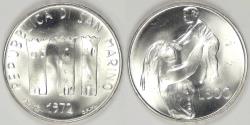 World Coins - SAN MARINO - Republic, 1972, 500 Lire, Gem BU