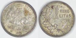 World Coins - LITHUANIA - Republic, 1925 Litas, AU