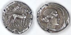 Ancient Coins - SICILY - Syracuse, Second Democracy (466-405 BC), 450 BC, AR Tetradrachm, Very Fine