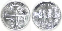 World Coins - ICELAND - Republic, 1974, 1000 Krónur, Choice BU