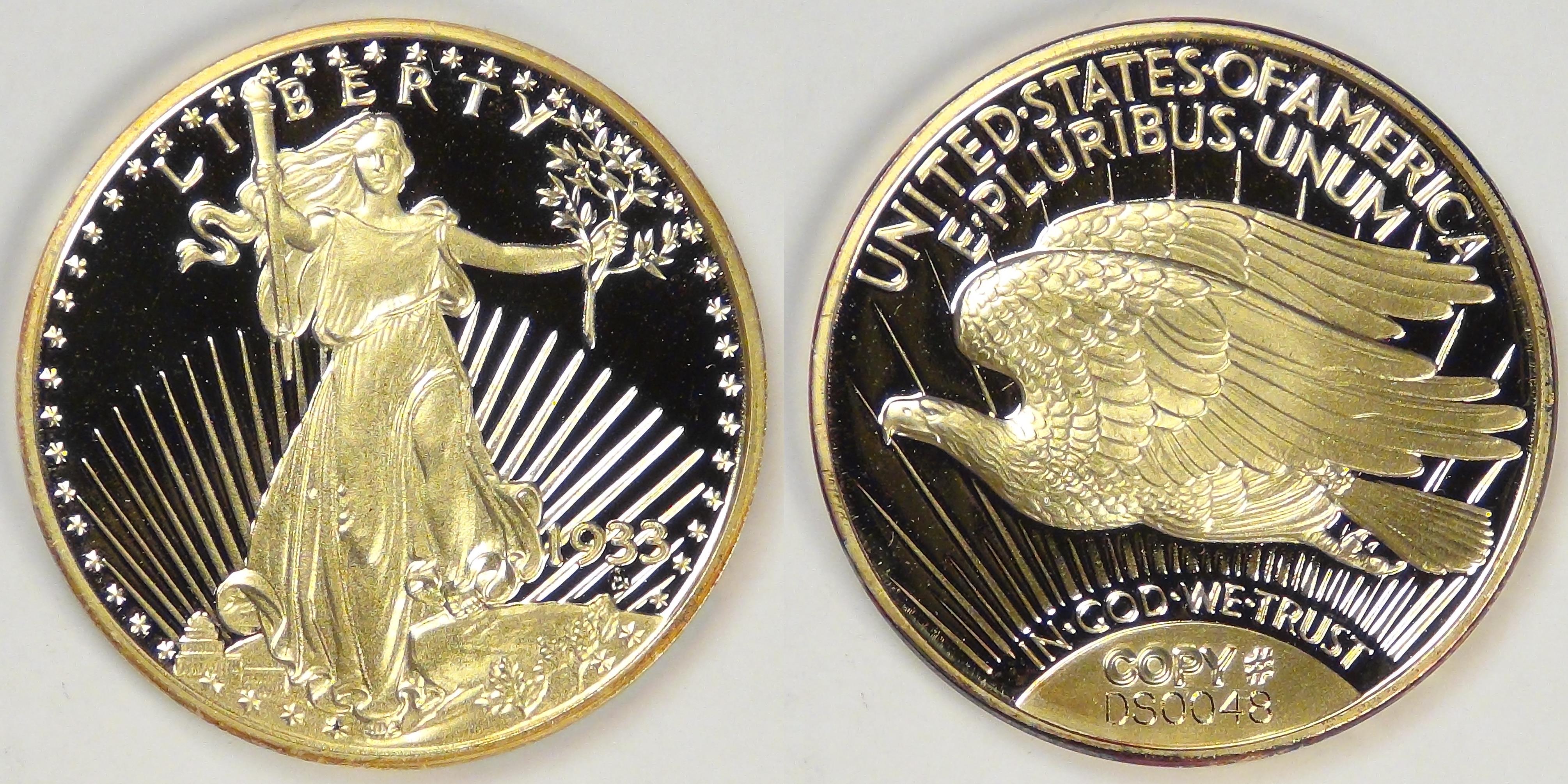 お買得②ビンテージジュエリーセット 二連パール silver ゴールド 2002 Replica of 1933 $20 St. Gaudens Double Eagle | Tokens & Medals