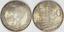 World Coins - BELGIUM, Baudouin I, 1958, 50 Francs, Choice BU