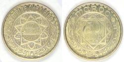 World Coins - MOROCCO - French Protectorate, Mohammed V, AH1371 (1952), 50 Francs, Gem BU