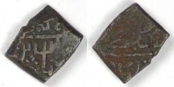 Ancient Coins - INDIA - Sultanate of Malwa, Mahmud Shah II, ND (AH916-937) (1510-1531 CE), ½ Falus, Fine / Very Fine