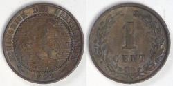 World Coins - NETHERLANDS, Wilhelmina, 1892, Cent, Almost Uncirculated