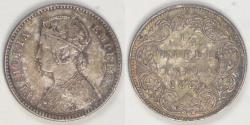World Coins - INDIA - British Colony, Victoria, 1883 •, ¼ Rupee, Choice Extra Fine