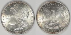Us Coins - 1878 Morgan Dollar 7TF Rev of 78, MS-62