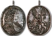 World Coins - Denmark / Norway, medal ("sølvblikk") 1670-1699