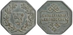 World Coins - Norway, token from Christiania Steam Kitchen