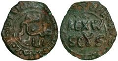 World Coins - Sicily, mezzo follaro from King Guglielmo II (1166-1189)