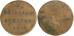 World Coins - Norway, 2 skilling 1832