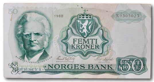 World Coins - Norway, 50 kroner 1980