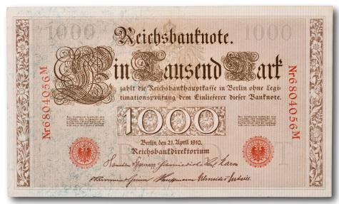 World Coins - Germany, 1000 mark 1910
