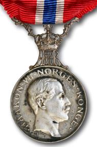 World Coins - Norway, King Haakon VIIs Medal for Outstanding Civil Service (1905-1957)