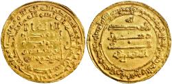 World Coins - Dinar (gold!) from Caliph Al-Muqtadir (908-932 AD)