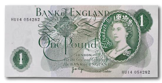 World Coins - Great Britain, 1 pound 1970-1977