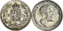 World Coins - Norway, 12 skilling 1873