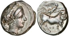 Ancient Coins - Didrachm from Neapolis in Campania, (ca. 300-275 BC)