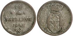World Coins - Norway, 2 skilling 1842