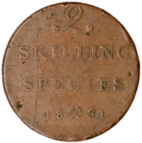 World Coins - Norway, 2 skilling 1831