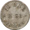 World Coins - 10 øre / 3 skilling 1875